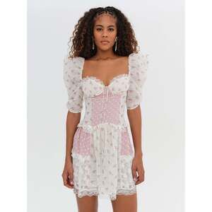 For Love & Lemons Francine Mini Dress Size MM / Pink